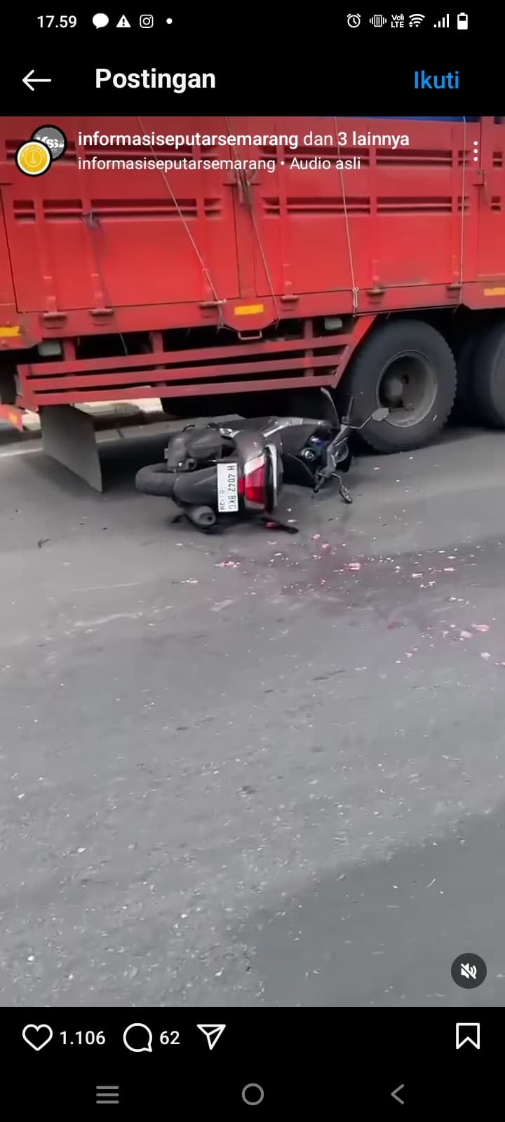 Kecelakaan Maut di Semarang Barat, Pegawai Samsat Terlindas Truk Hingga Meninggal