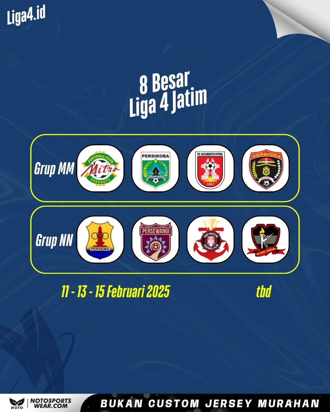 UPDATE Hasil Akhir Klasemen Babak 8 Besar Liga 4 Jatim 2025 Pekan ke-2 Kamis 13 Februari, Siapa di Puncak Klasemen?