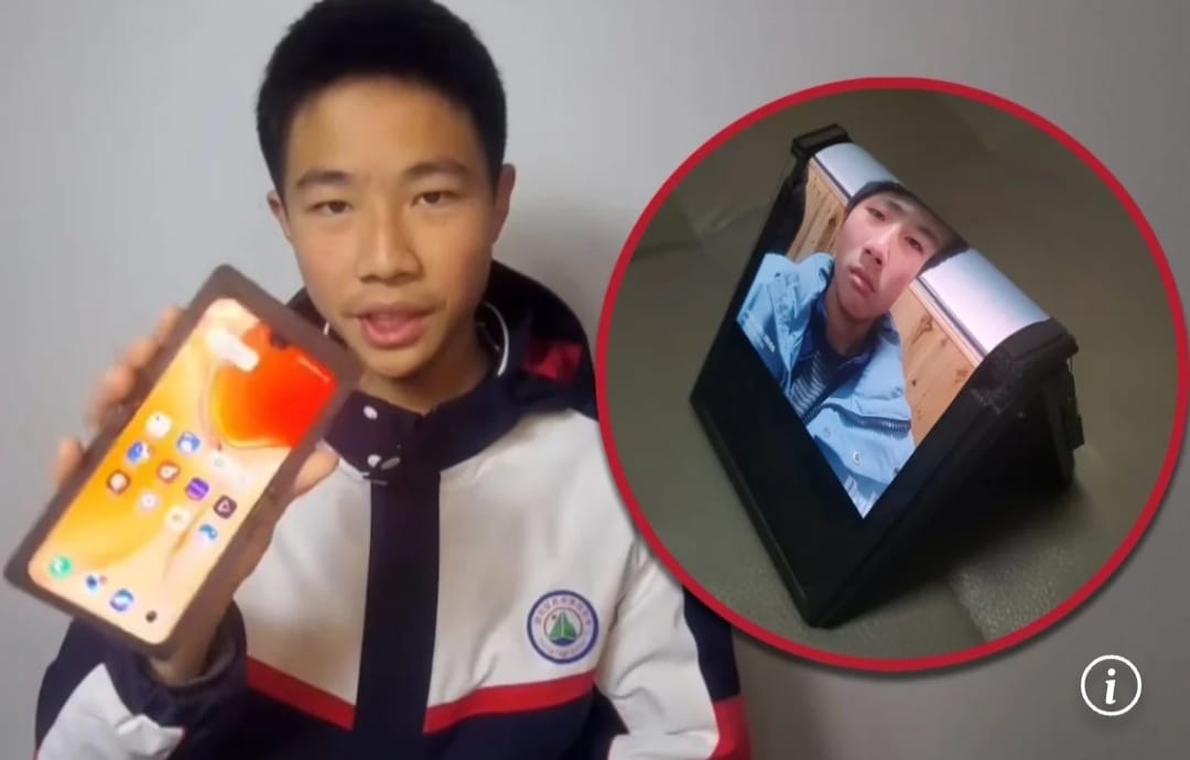 Jenius, Siswa SMA di China Sukses Membuat Handphone Lipat dengan Printer 3D