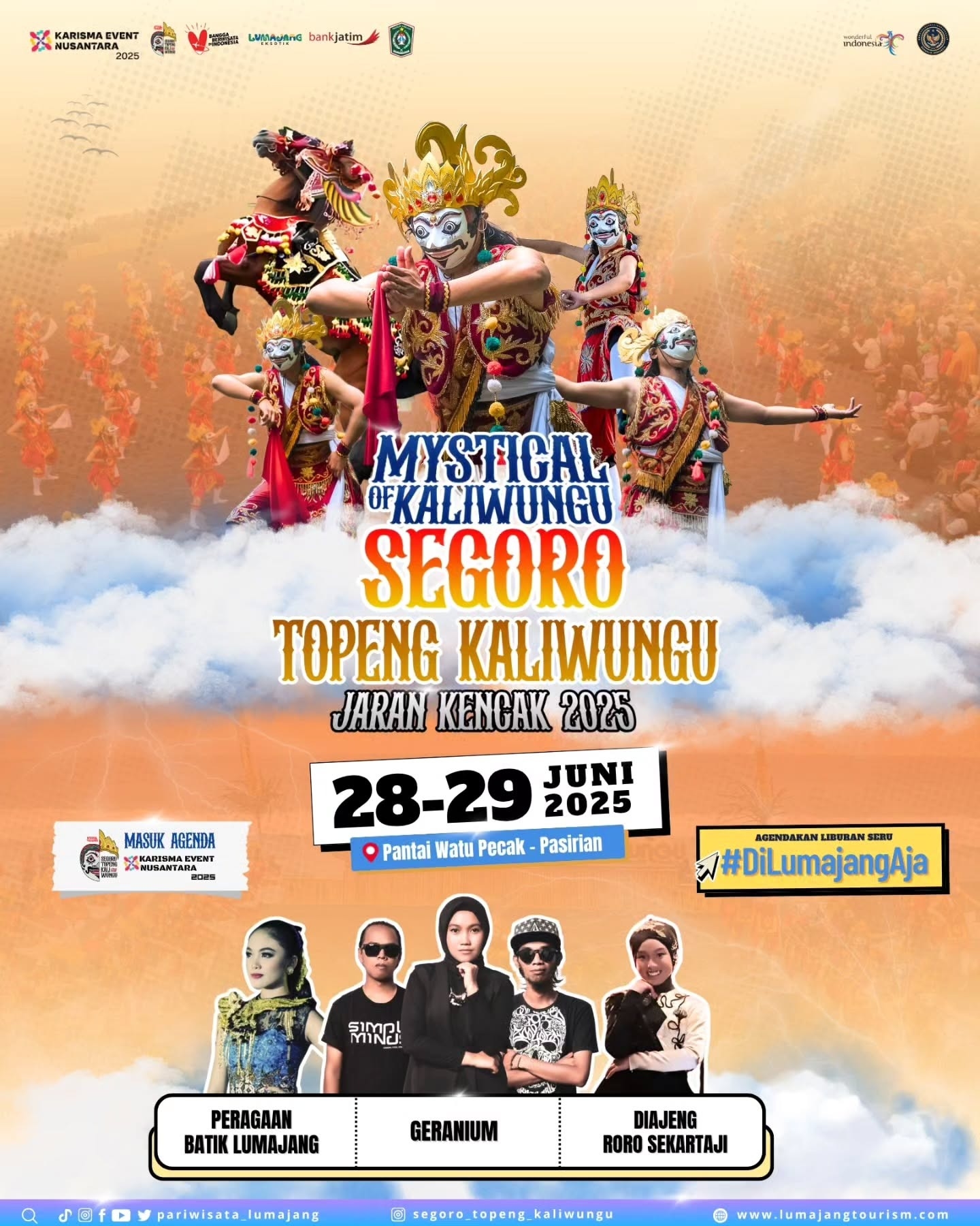SIAP-SIAP MELONGO! Lumajang Gelar Pesta Budaya Spektakuler di Pantai Watu Pecak, Ada Tarian Kolosal 500 Penari di Atas Pasir dan Fashion Show Batik!