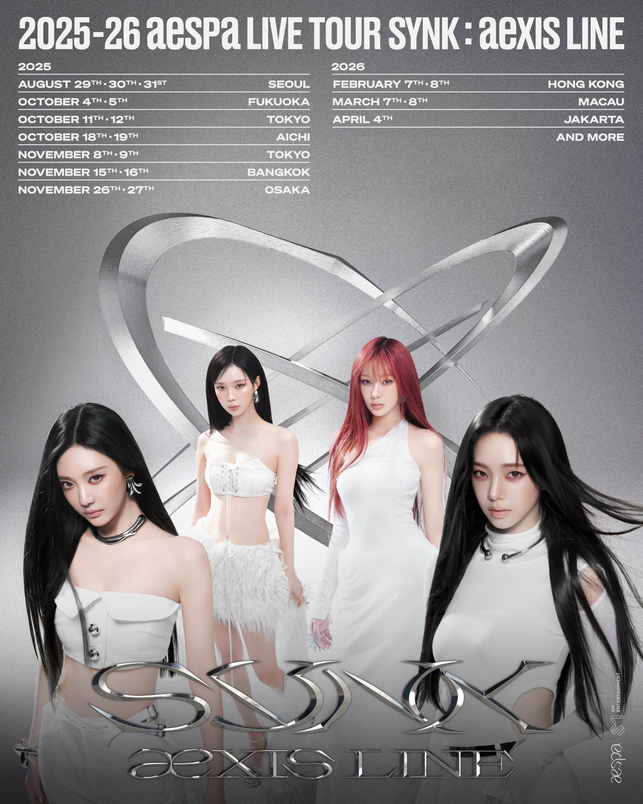 Siap-Siap WAR TIKET! aespa Umumkan Tur Dunia SYNK : aeXIS LINE, Jakarta Jadi Penutup! Catat Tanggalnya!