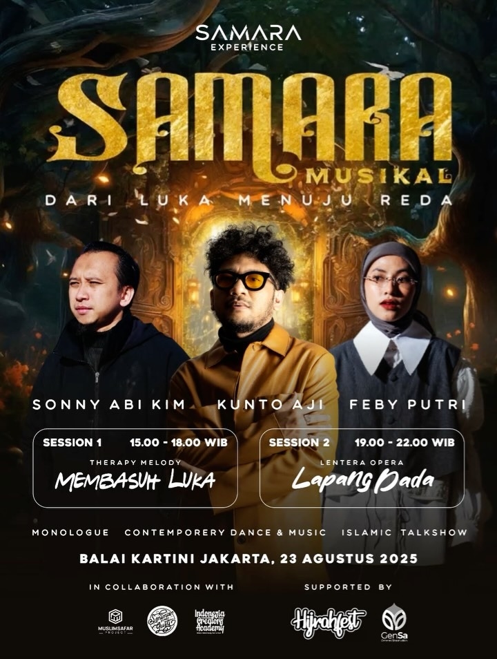 WAJIB DATANG! Samara Musikal 2025 Ajak Kita Healing Bareng Kunto Aji dan Feby Putri, Catat Tanggalnya!