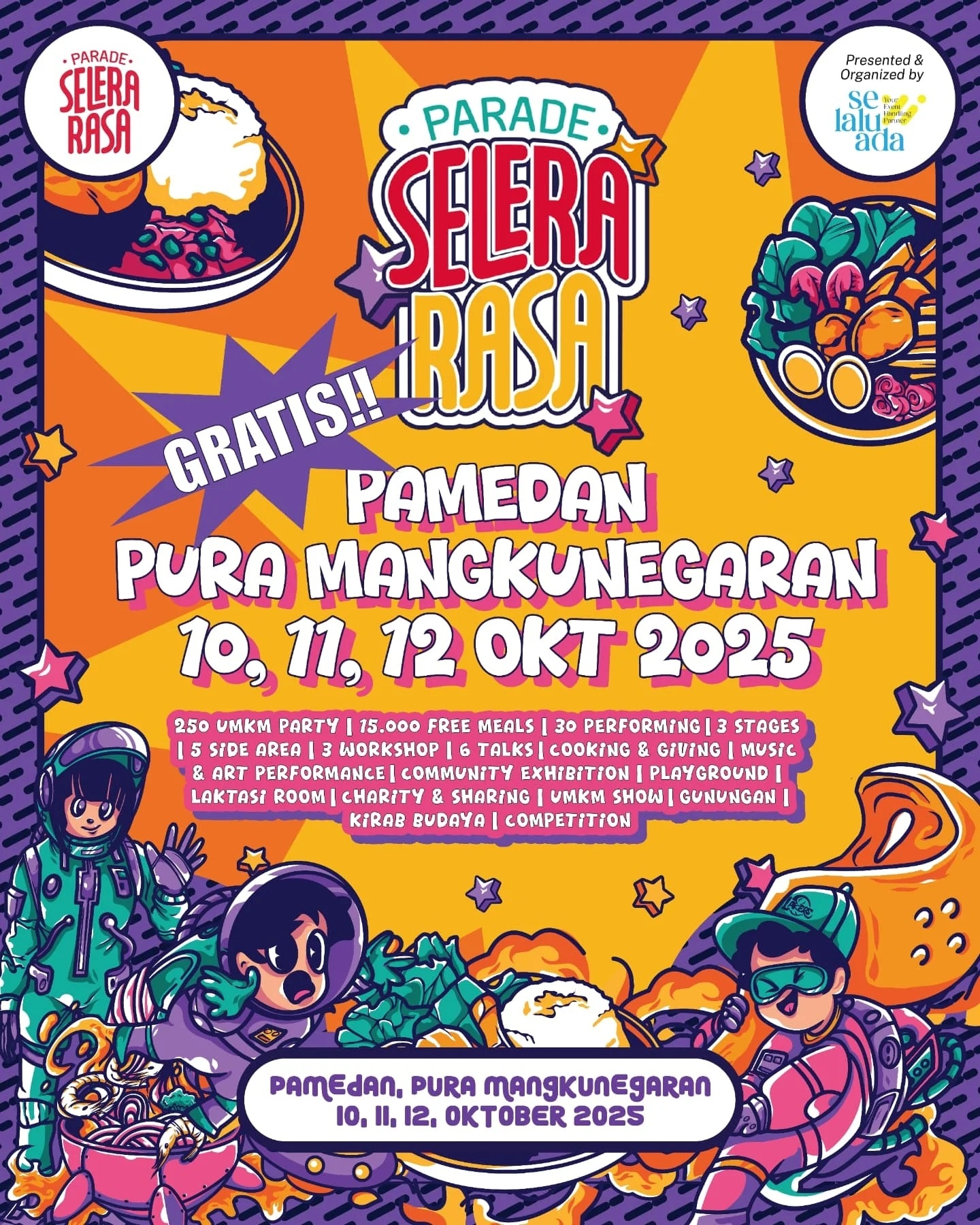 KABAR GEMBIRA! Pesta Kulineran Terbesar Kembali Guncang Solo, Bakal Ada 1.500 Porsi Makanan Gratis!