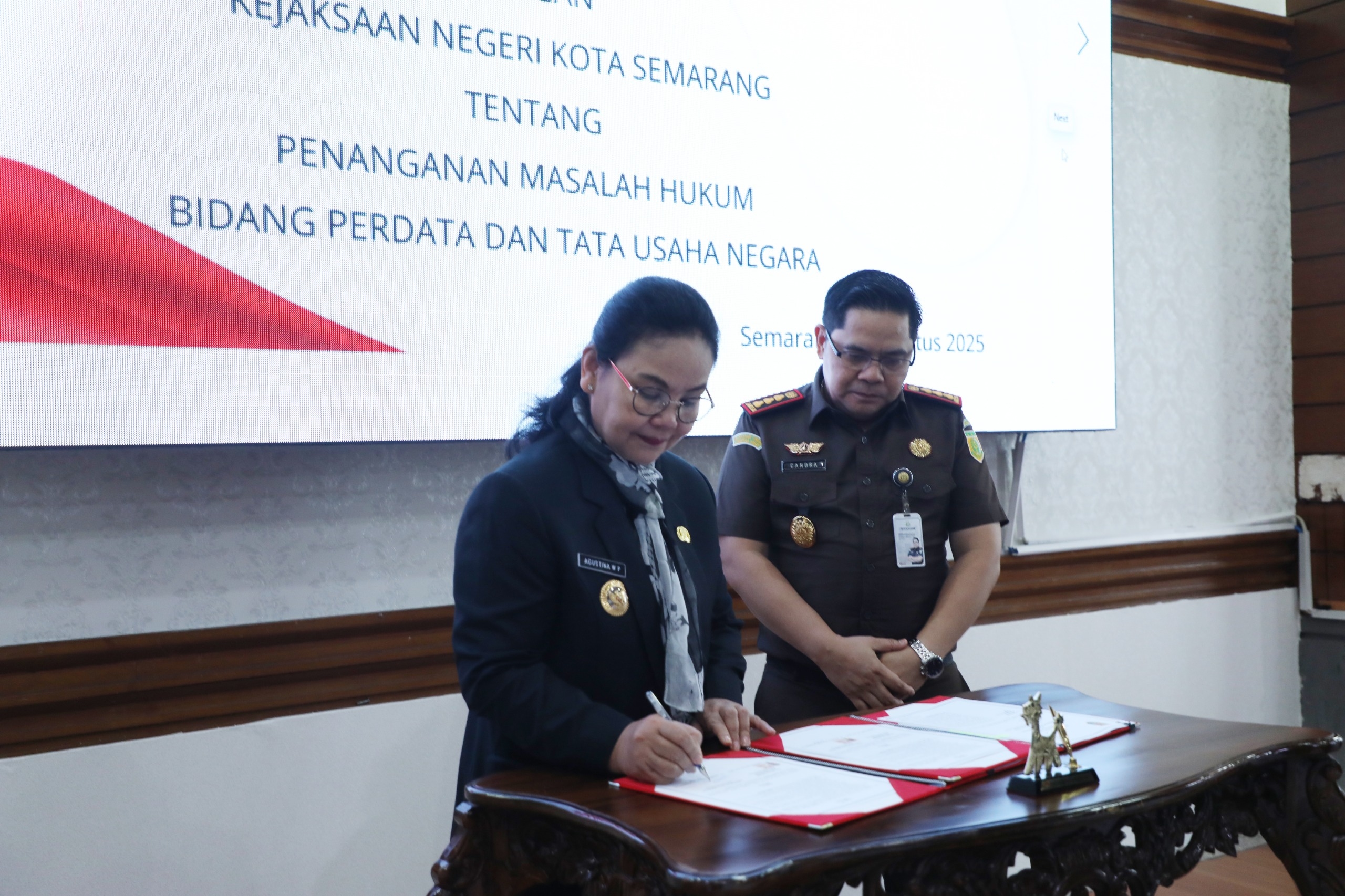 Perkuat Tata Kelola Pemerintahan, Wali Kota Semarang Tanda Tangani Kerja Sama dengan Kejaksaan Negeri