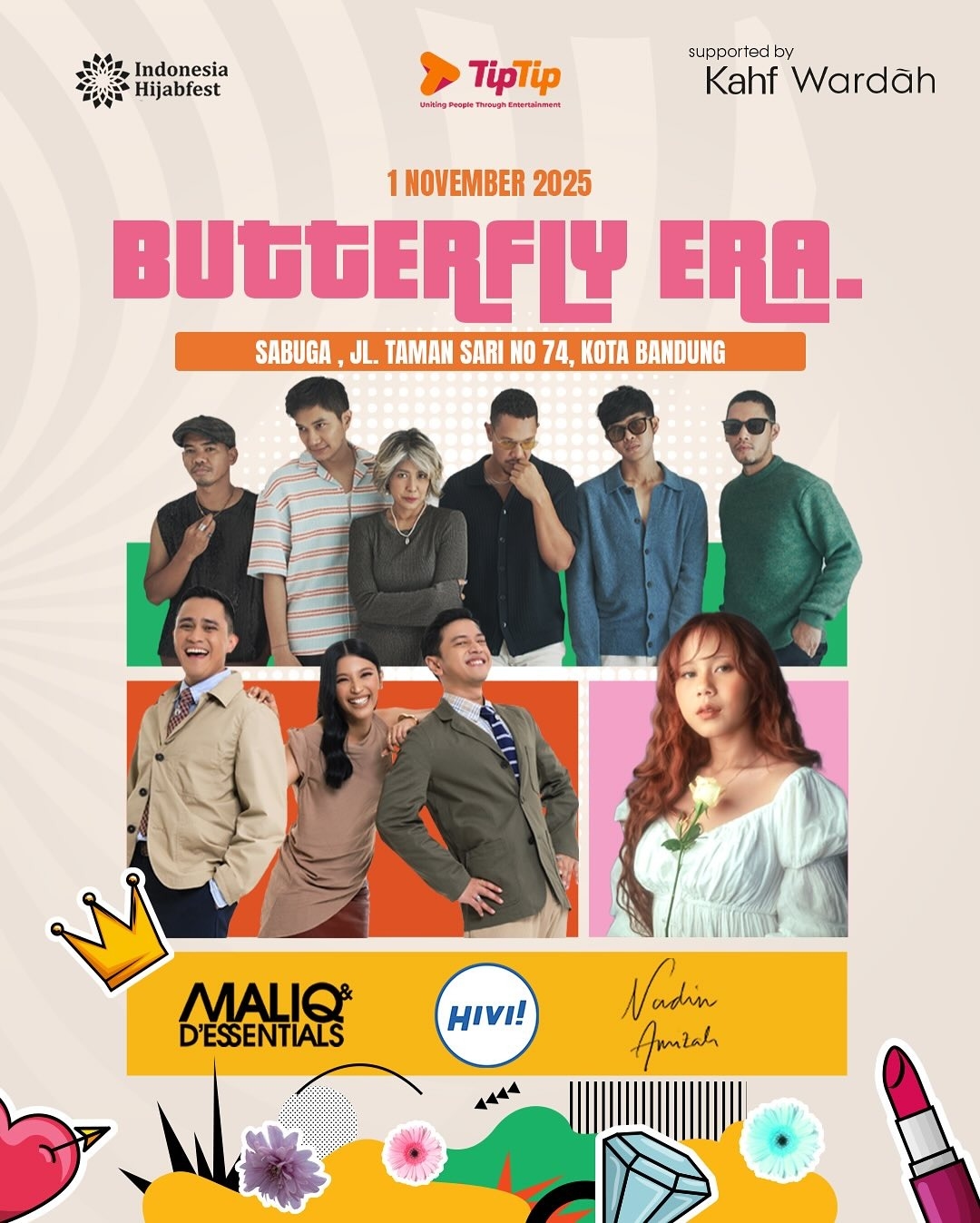 Geger! Konser Butterfly Era Hadirkan Maliq & D’Essentials dan Nadin Amizah, Tiket Cuma Rp150 Ribu!