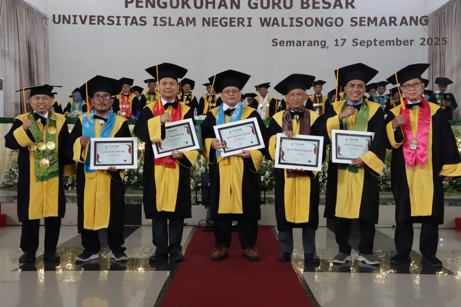 Pengukuhan 5 Guru Besar UIN Walisongo: dari Evaluasi Pendidikan Islam hingga Tafsir Kontekstual