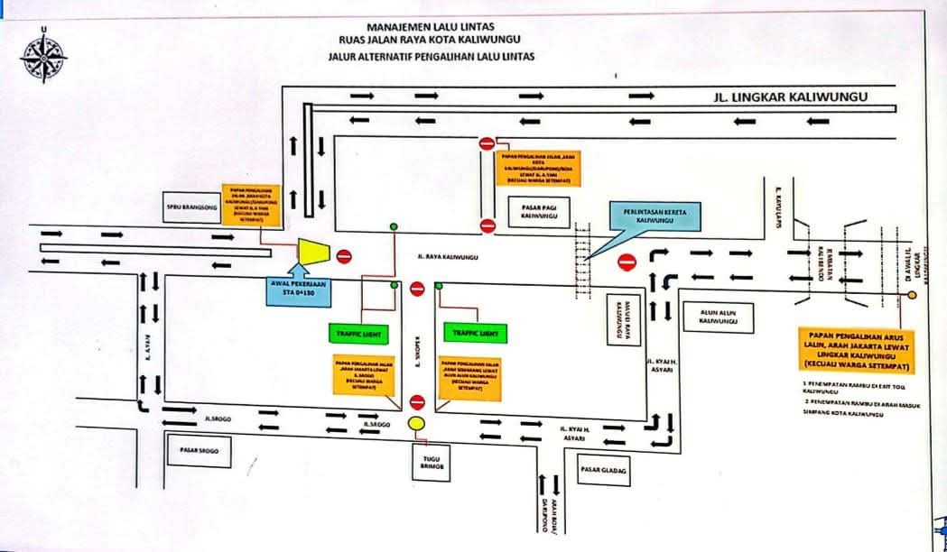 Jalan Utama Kaliwungu Mulai Dicor, Lalu Lintas Direkayasa Selama 85 Hari