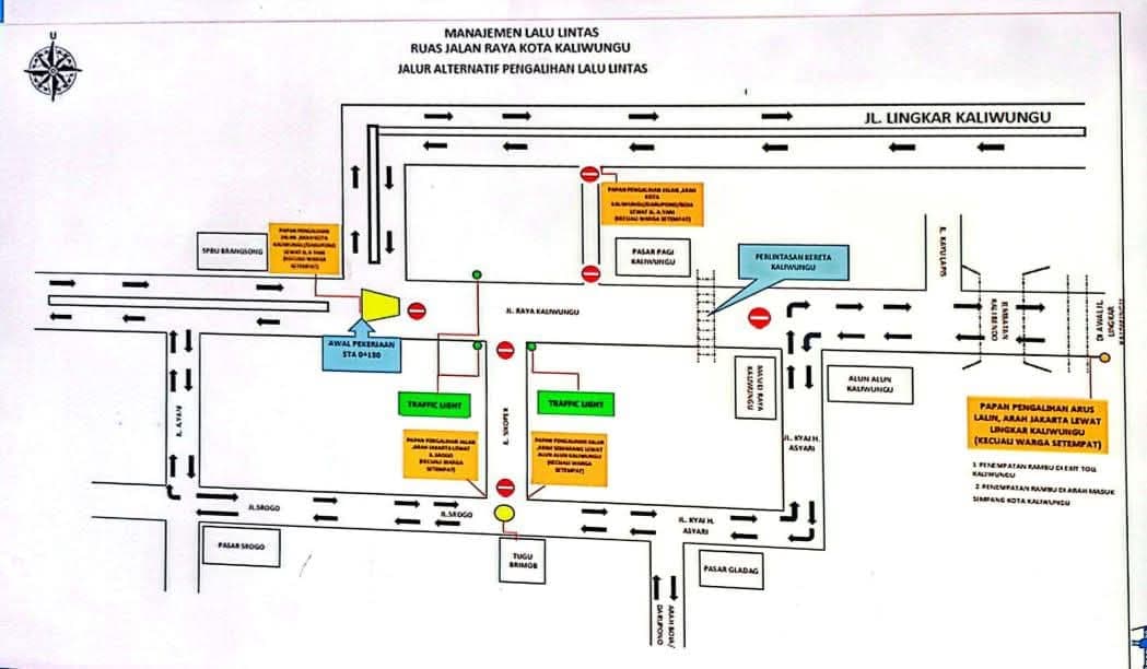 Jalan Utama Kaliwungu Mulai Dicor, Lalu Lintas Direkayasa Selama 85 Hari