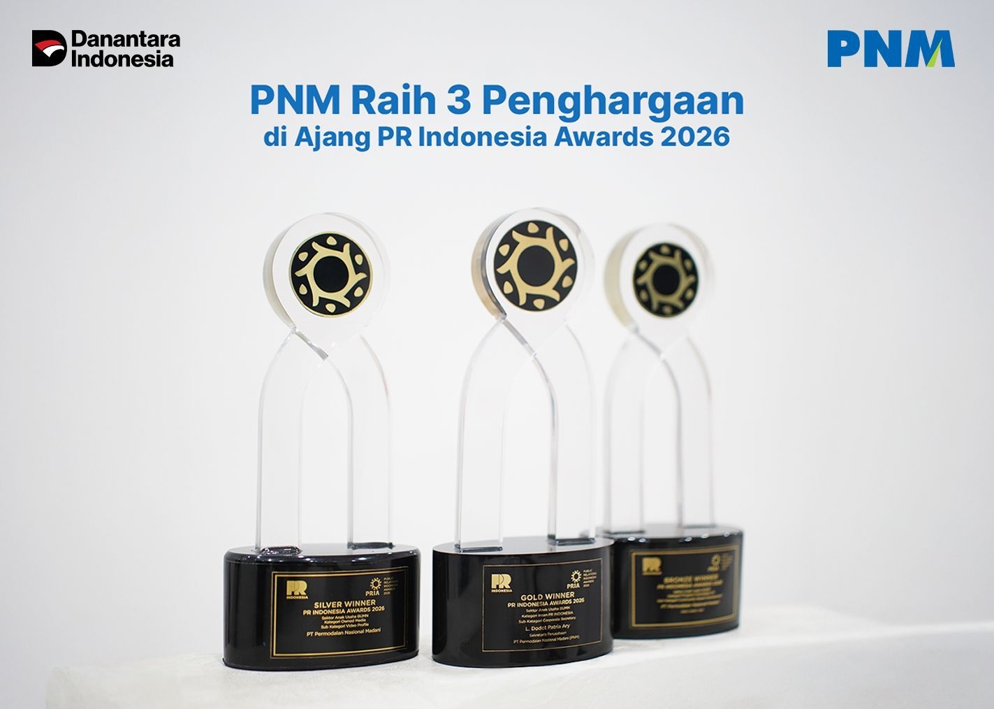 PNM Raih 3 Penghargaan di PR Indonesia Awards 2026, Bukti Komunikasi Korporat yang Bermakna